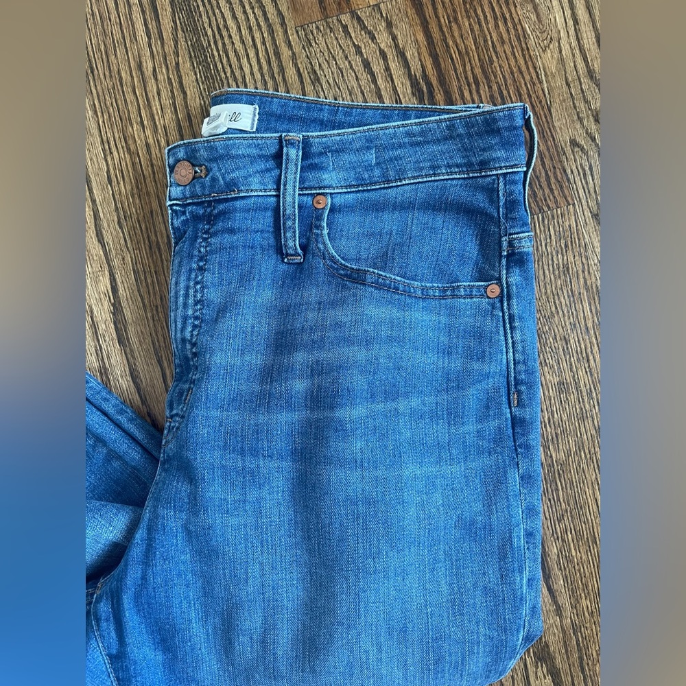 Madewell curvy high rise skinny crop ankle jeans 33 - Picture 6 of 9